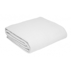 Κουβέρτα πικέ διπλή, 230x250cm, λευκή, 280gr/m², Πολύ απαλή WF280-W-230X250